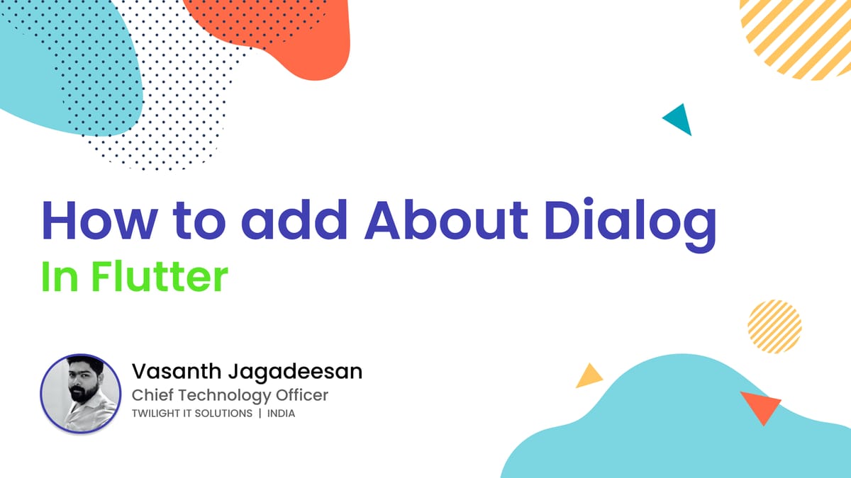 How to add about dialog in flutter