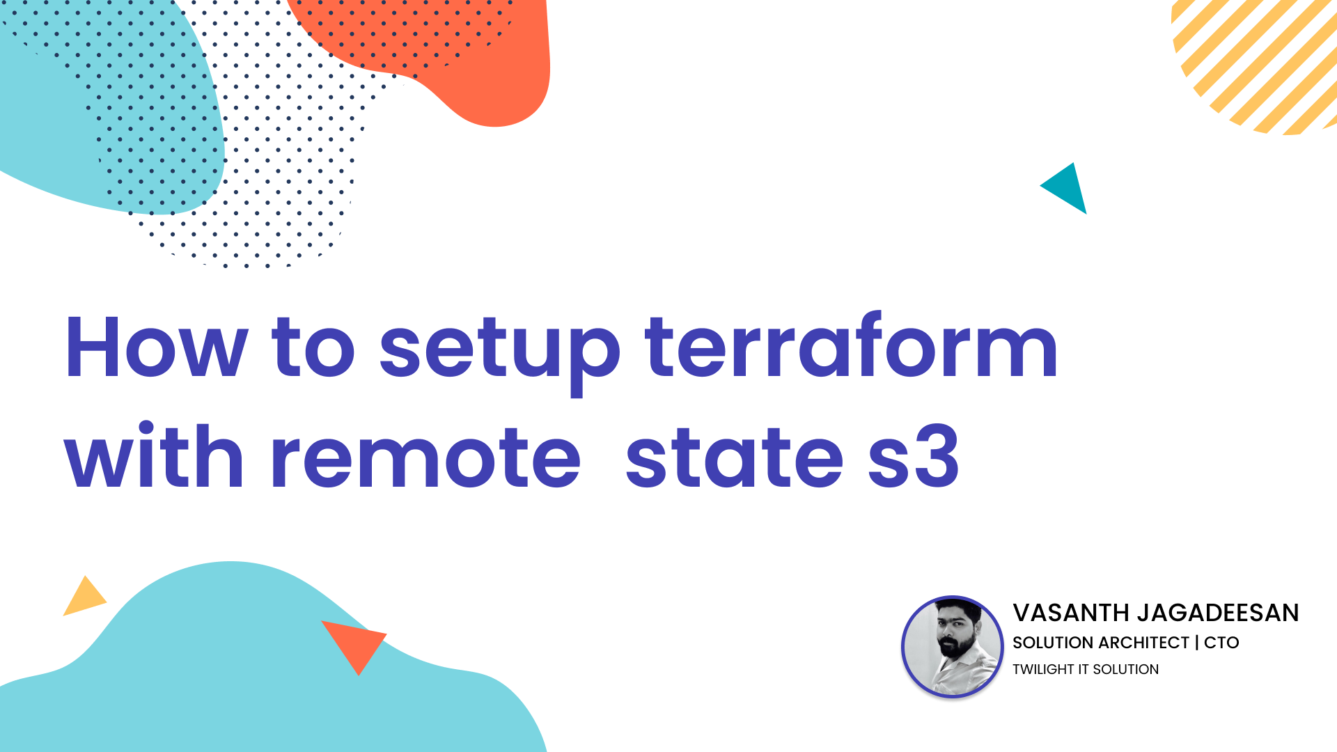 How to setup terraform with remote state S3