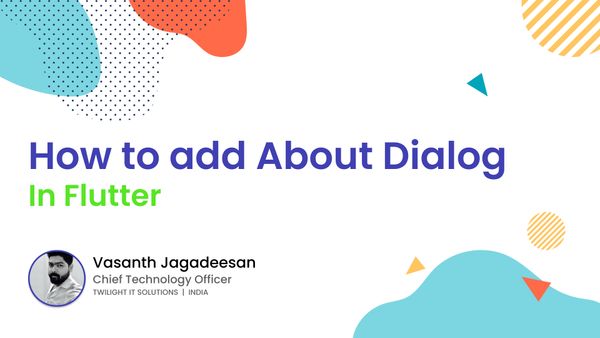 How to add about dialog in flutter - mobilelabs.in